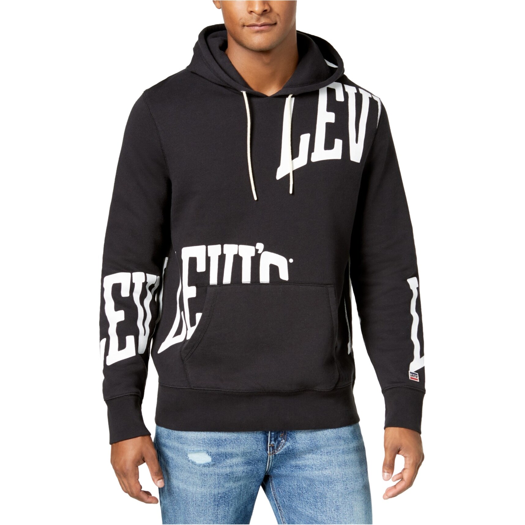 black levi hoodie mens
