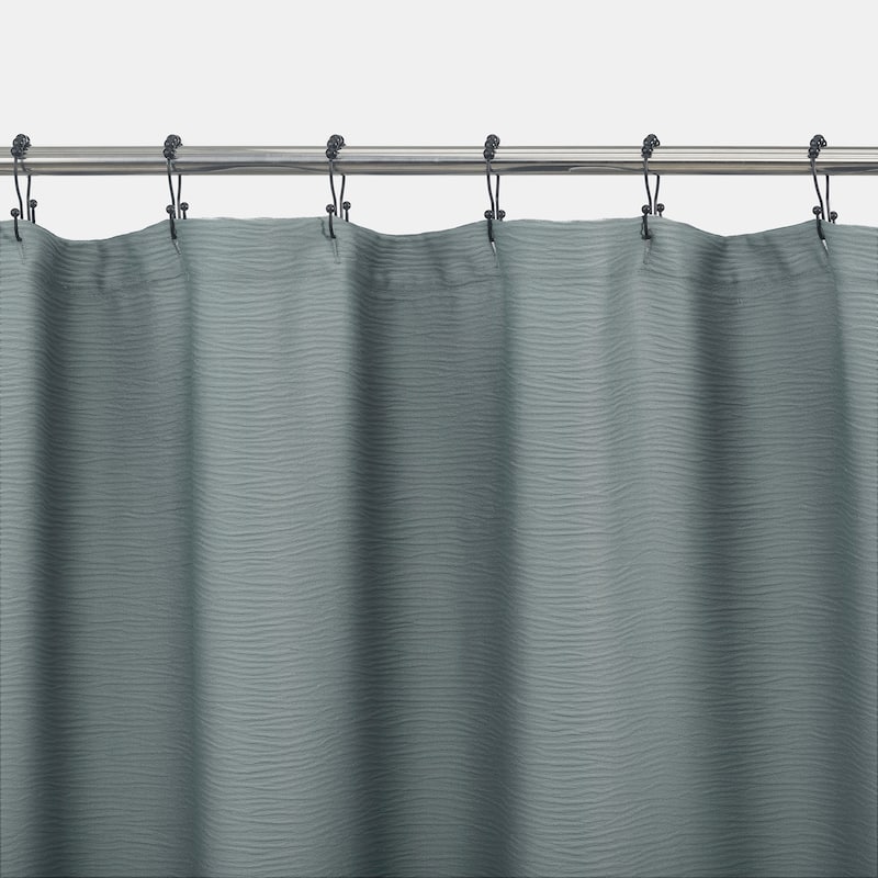 Indigo Road by Egypt Sherrod Merrow Puckered Wave 1-Piece Shower Curtain