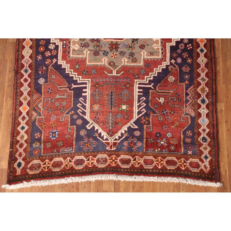 Sirjan Persian Area Rug Hand-Knotted Wool Carpet - 5'0" x 7'8"
