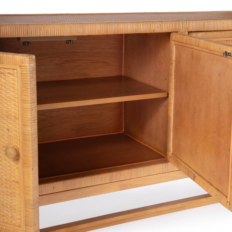 Captiva Rattan 4 Door 76" Sideboard