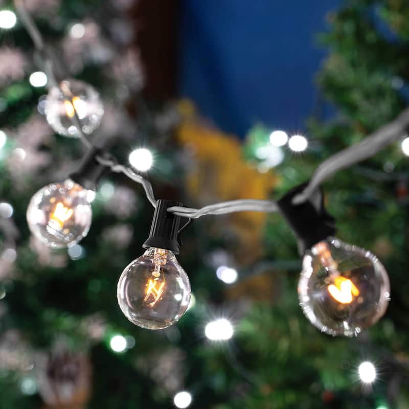 25 Foot G30 Outdoor Globe Patio String Lights - Set of 25 G30 Globe Bulbs
