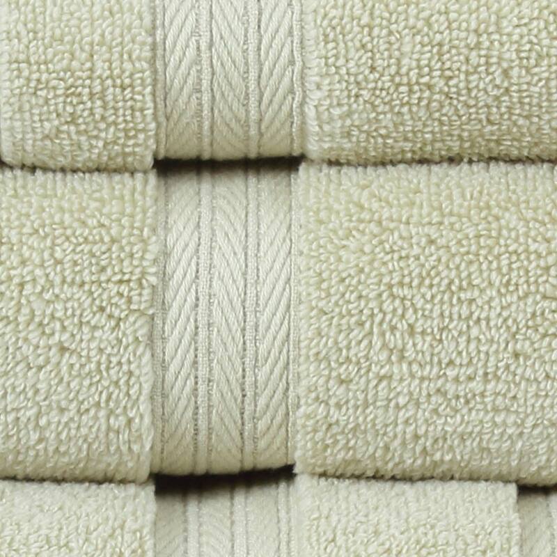 Home Weavers Elegance Essentials 550GSM Cotton Zero Twist Super Absorbent Bath Towel Set of 8