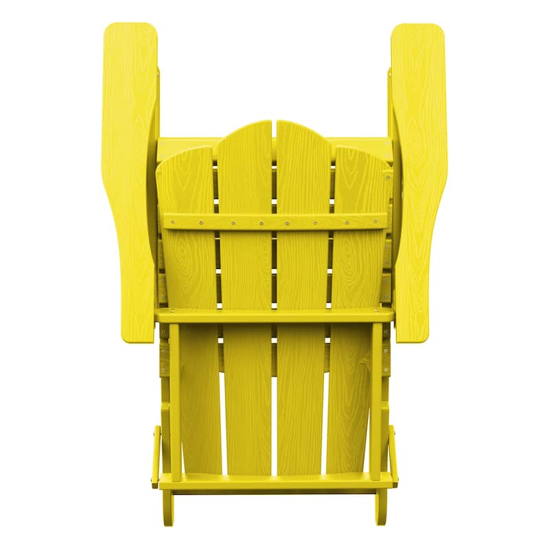 Outdoor HDPE Folding Classic Adirondack Chair All-Weather