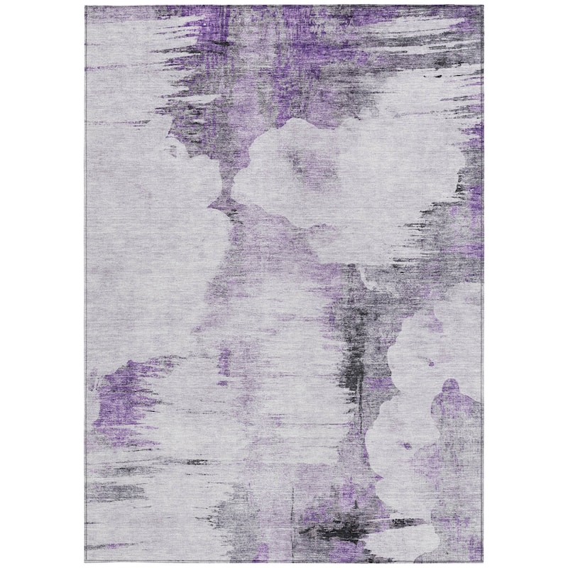 HomeRoots Abstract Transitional Rectangle Outdoor Rug