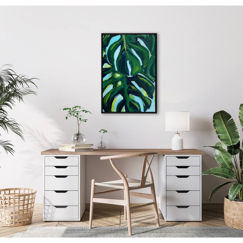 Kate and Laurel Sylvie Beaded Blank Framed Canvas