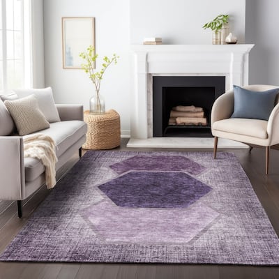 Premium Washable Super Soft Modern Hexy Mayfield Rug