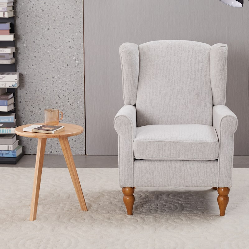Arm Chairs Wingback Chairs with Solid Wood Coffee Table, Reading Chair