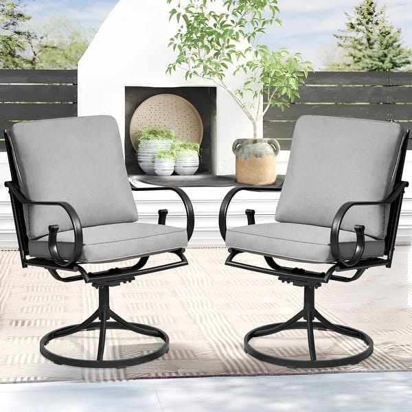 Dining Chairs Swivel Rocking Outdoor Patio Chairs UDPATIO Patio