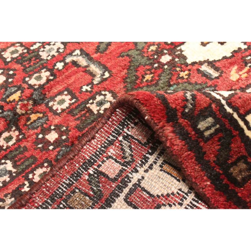 ECARPETGALLERY Hand-knotted Andelz Dark Red Wool Rug - 3'8 x 5'3