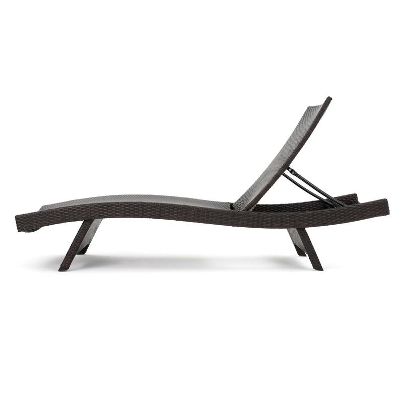 Roomfitters Outdoor Wicker Chaise Lounge Set, Adjustable Reclining Patio Loungers, Weather-Resistant Rattan