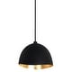 preview thumbnail 1 of 9, Kovacs P1914 Eclos 16" Wide Pendant Coal / Gold Leaf