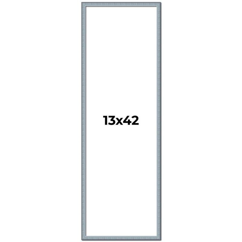 13x42 Frame Rustic Sky Blue Solid Wood Picture Frame | 0.75 Inch