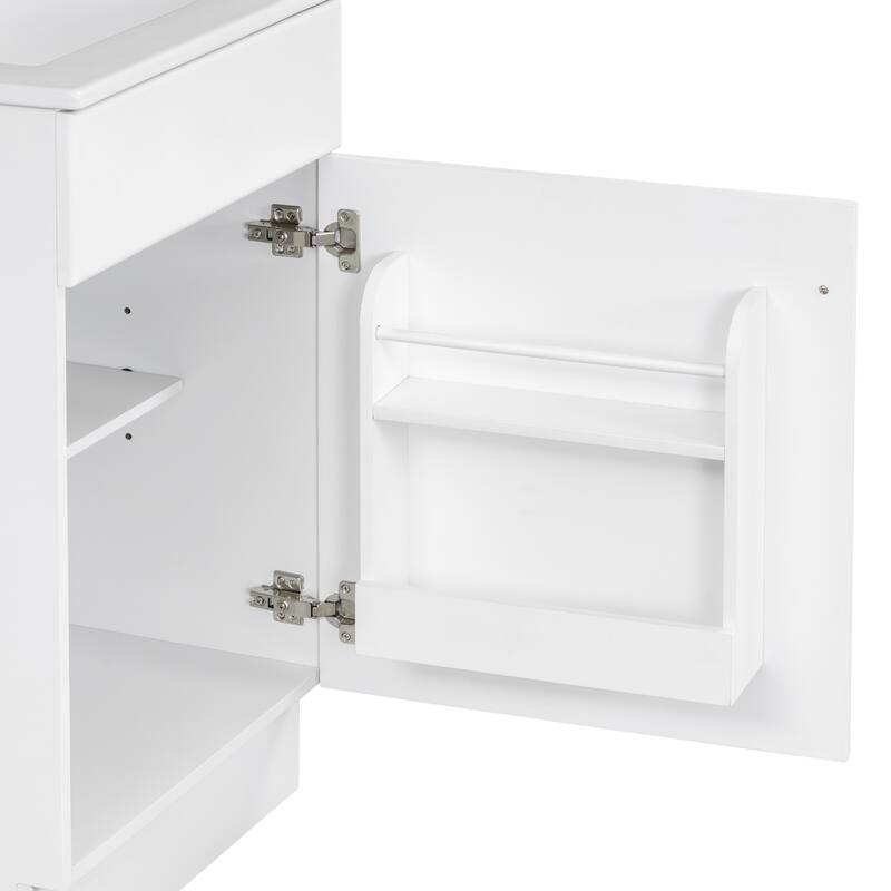Christopher Knight Home - Ethan 20" Bathroom MDF Vanity with Sink and Storage Cabinet