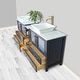 preview thumbnail 10 of 51, Vanity Art 84" Double Sink Bathroom Vanity Set with Engineered Marble Top and Free Mirrors