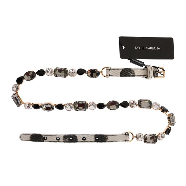 dolce gabbana crystal belt