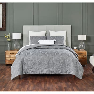 Better Trends Vincent Collection Poly/Cotton Damask Comforter Set with Sham-Supper Absorbent, Machine Washable, Tumble Dry