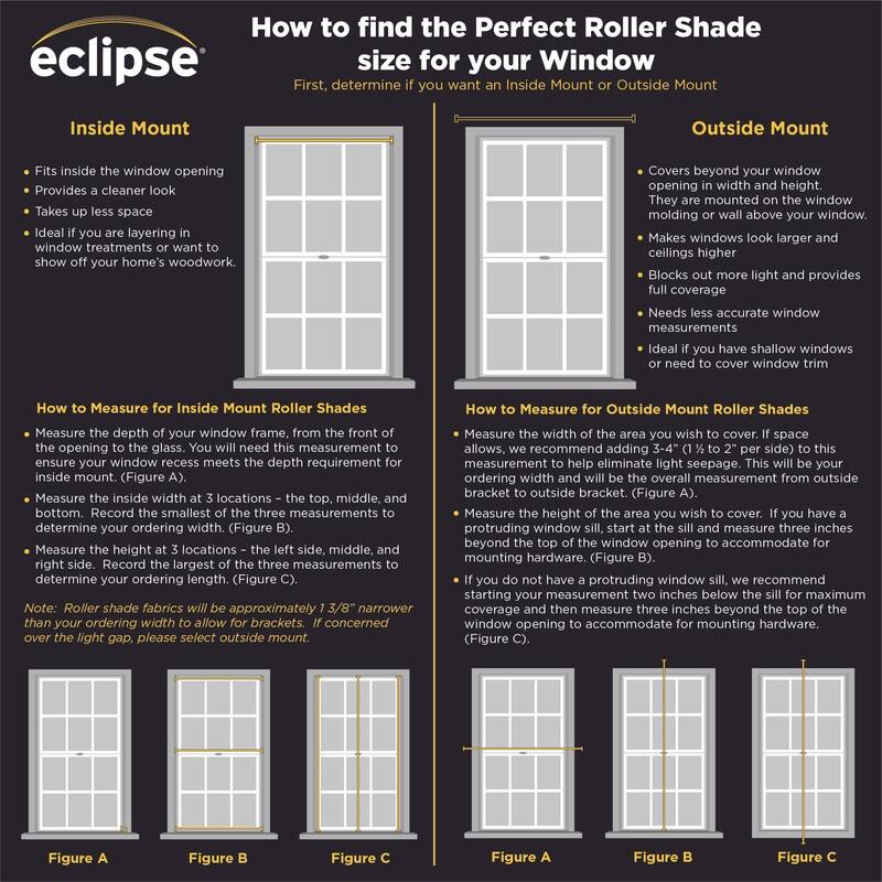 Eclipse Holden Solid Light Filtering Light Filtering Cordless Roller Shade