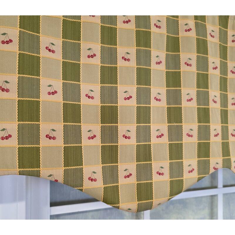 RLF Home Cherry Squares Regal Valance