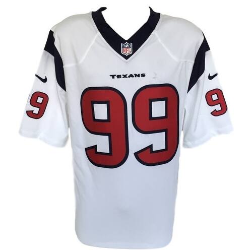 Shop Jj Watt Signed Houston Texans White Nike Limited Football