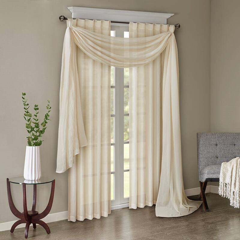 Solid Crushed Curtain Panel