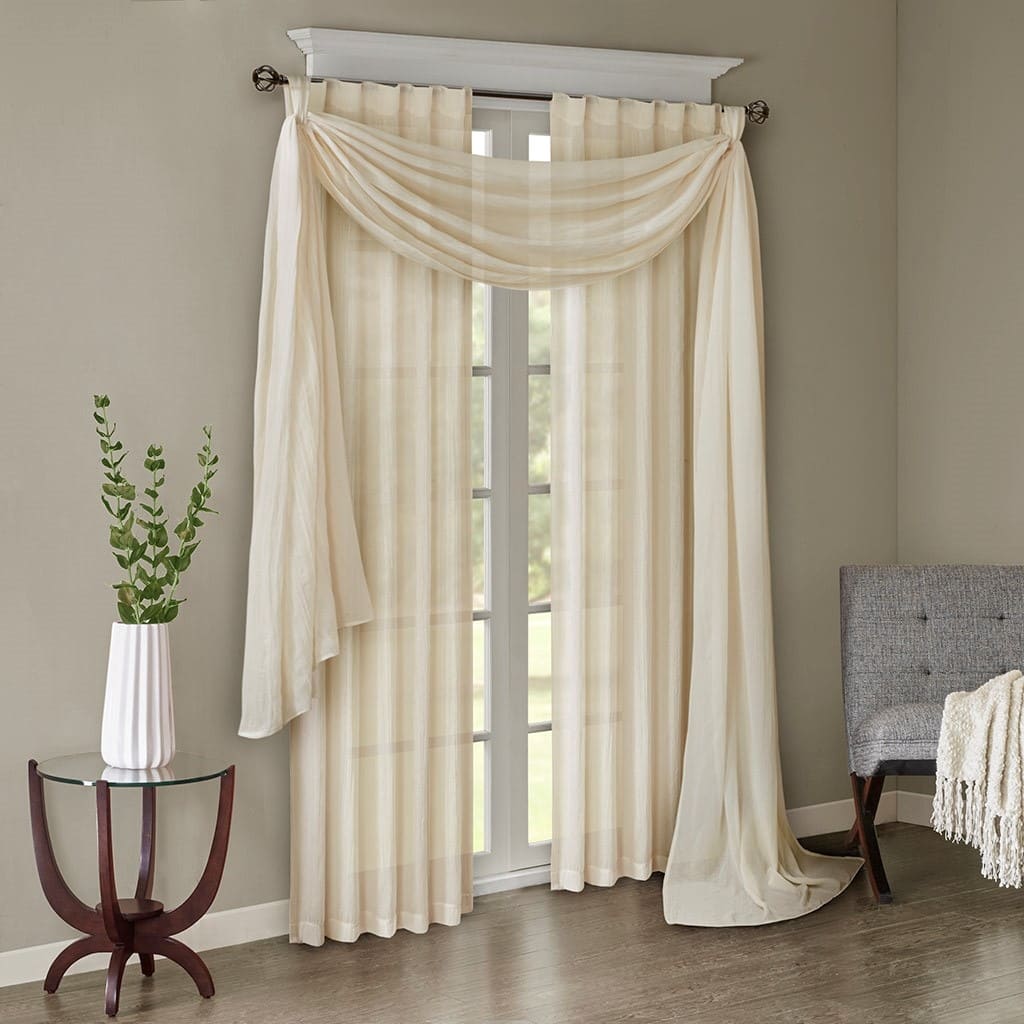 Solid Crushed Curtain Panel
