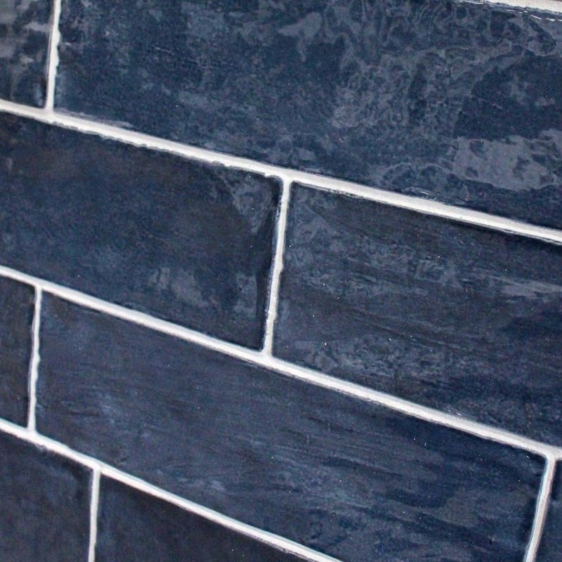 Apollo tile 2.5" x 8" Chateau Glossy Dark Blue Ceramic Tile (5.38 sq ft/case) - 38 Pack