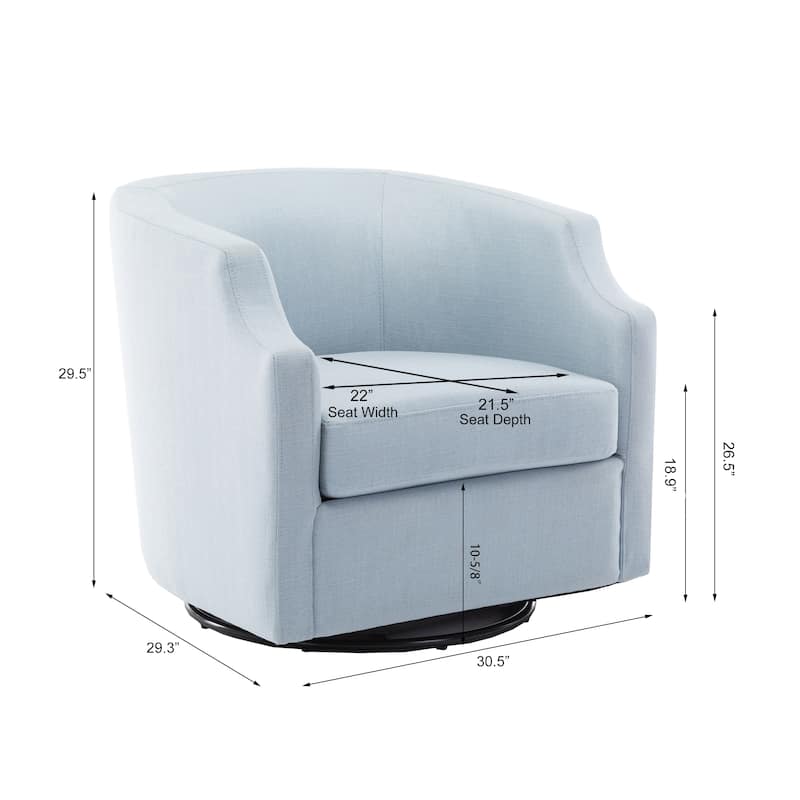 Cayden Swivel Glider Barrel Chair by Greyson Living