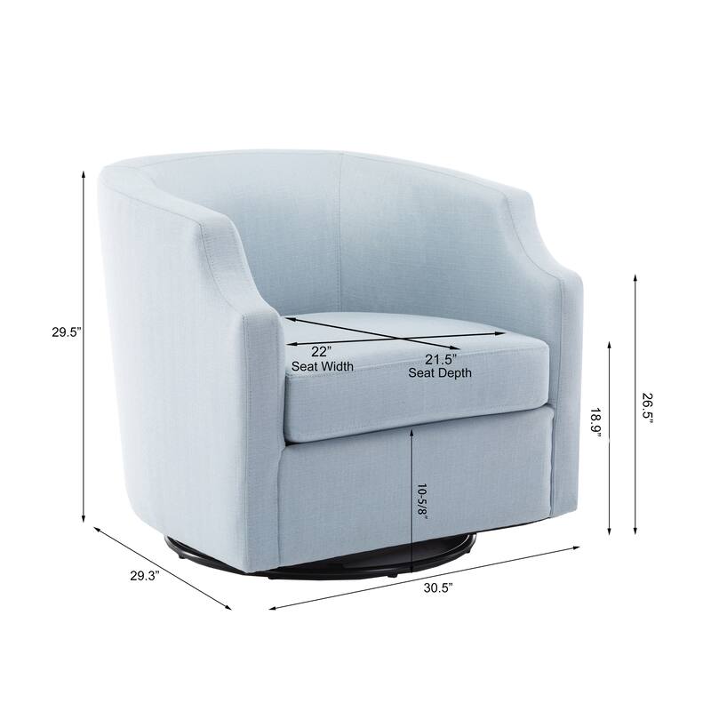 Swivel Glider Barrel Chair