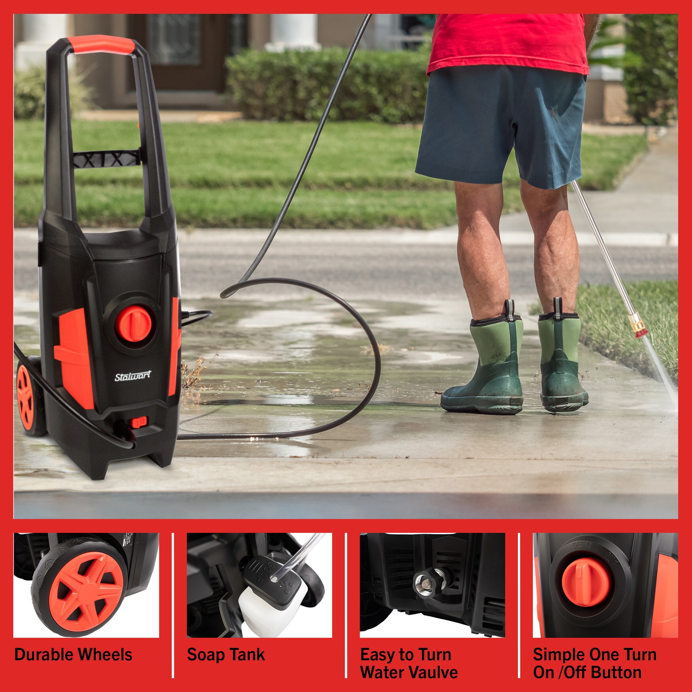 Stalwart electric pressure top washer 2000 psi