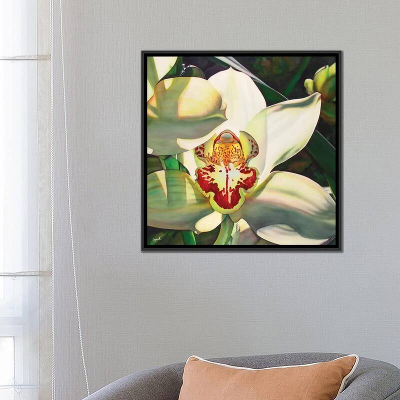 iCanvas "Pale Orchid III" by Lisa Lopuck Framed Canvas Print