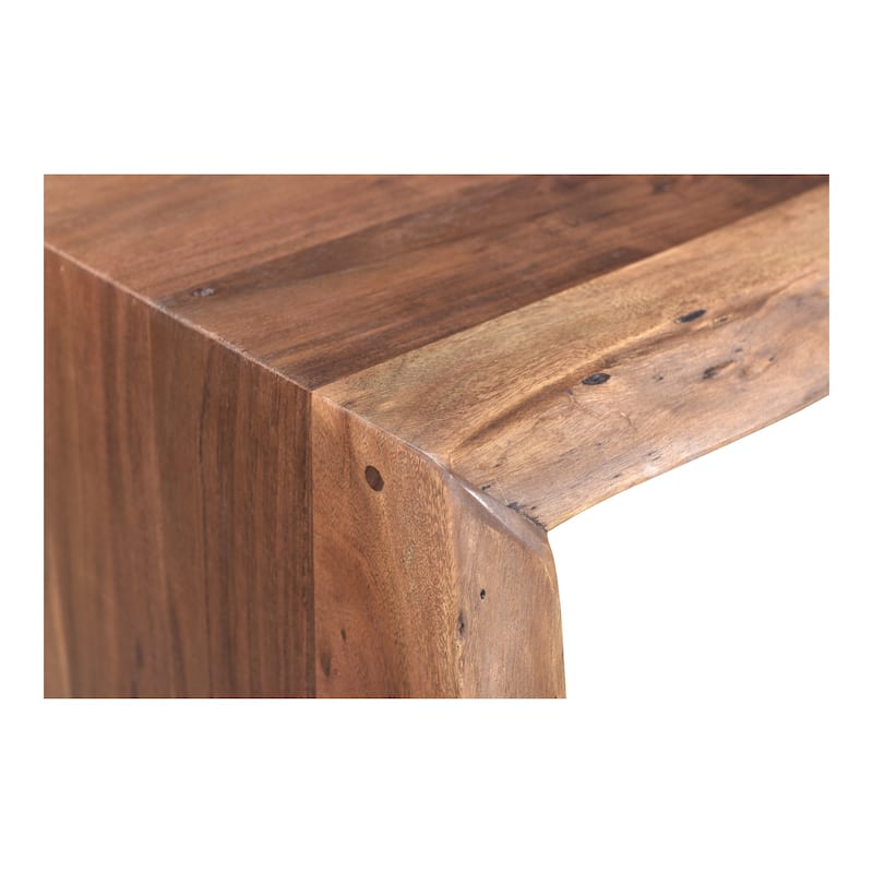 NADAAL STUDIOS Herald, Scandinavian Coffee Table Rectangular Shape Solid Acacia, Natural Finish