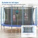 preview thumbnail 6 of 14, 16FT Trampoline, Recreational Trampolines with Enclosure Net and Ladder