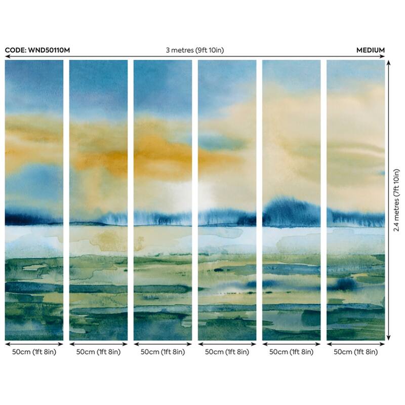 Golden Sunset Wall Mural