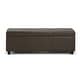 preview thumbnail 114 of 130, WYNDENHALL Franklin 48-in. Wide Contemporary Rectangular Storage Ottoman