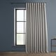 preview thumbnail 137 of 160, Exclusive Fabrics Textured Faux Linen Extra Wide Room Darkening Curtains for Bedroom & Living Room Curtains (1 Panel) 100 X 108 - Clay