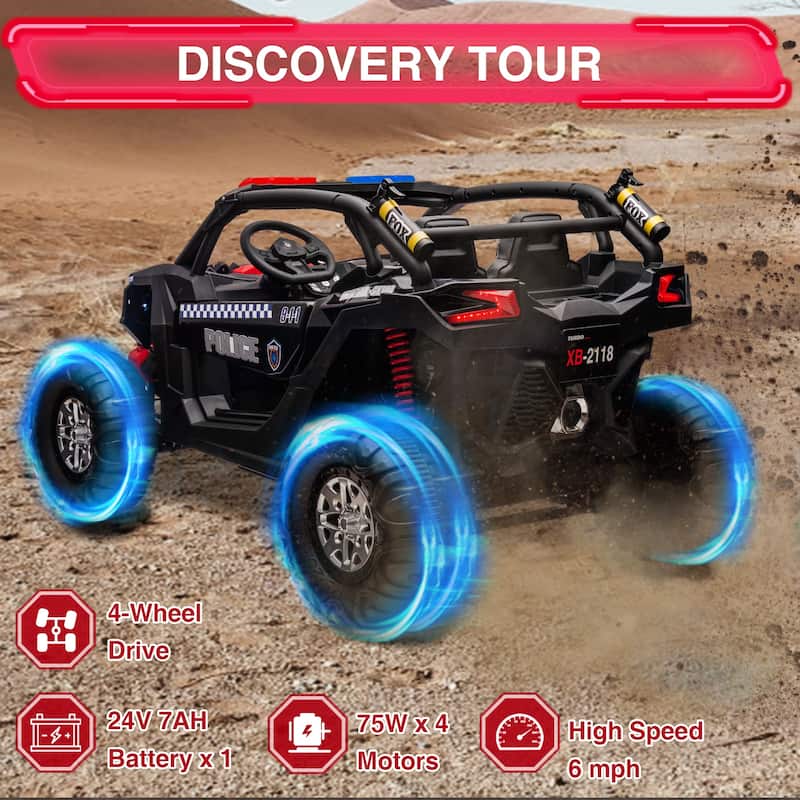 24V 2 Seater Kids Ride on UTV Car w/Remote Control