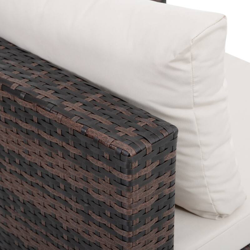 Outdoor Wicker Weaving Conversation Combo Set of 5