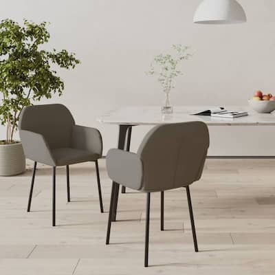 vidaXL Dining Chairs 2 Pcs Accent Upholstered Chair for Living Room Velvet - 21.3" x 23.2" x 29.9"