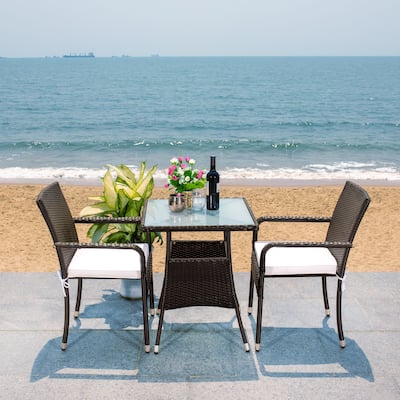 SAFAVIEH Outdoor Laban 3-Piece Bistro Set