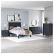 preview thumbnail 24 of 34, Signature Design by Ashley Simmenfort Dark Blue Platform Bed