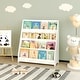 preview thumbnail 6 of 7, 4-Tier Kids Bookshelf, Toddler Book Display Shelves, Helps Keep Bedrooms, Playrooms and Classrooms Organized,White