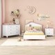 preview thumbnail 2 of 44, 3-Pieces Bedroom Sets, Platform Bed Frame with Nightstand & Storage Dresser, No Box Spring Needed, Easy Assembly