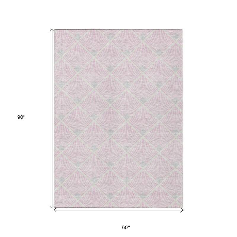 HomeRoots Geometric Transitional Rectangle Outdoor Rug