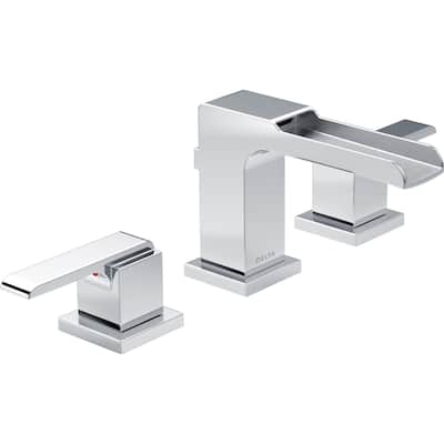 Delta Ara 1.2 GPM Widespread Waterfall Bathroom Faucet - Includes
