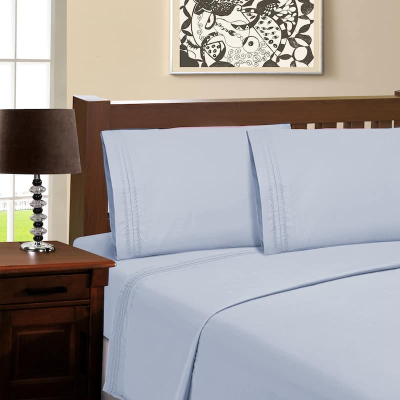 Superior Brushed Microfiber Solid Deep Pocket Sheet Set