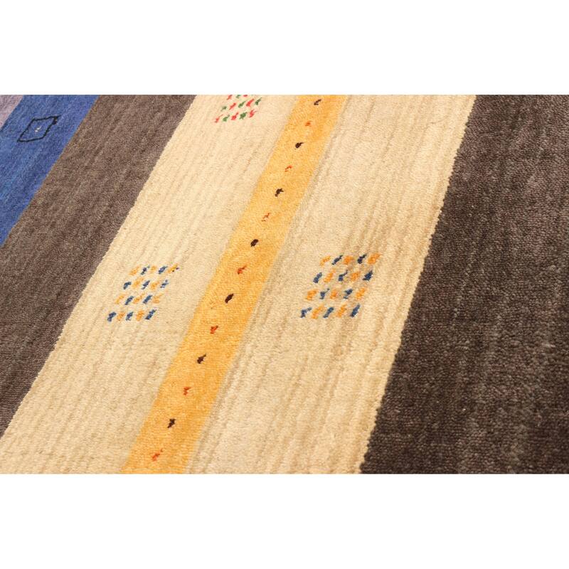 ECARPETGALLERY Hand Loomed Kashkuli Gabbeh Multi Color Wool Rug - 2'11 x 4'9