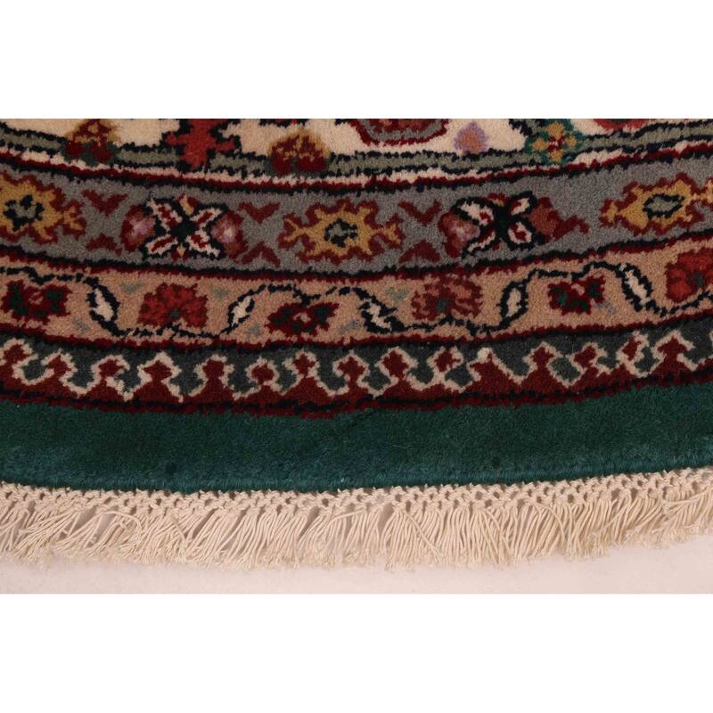 ECARPETGALLERY Hand-knotted Finest Agra Jaipur Dark Green Wool Rug - 8'2 x 8'0