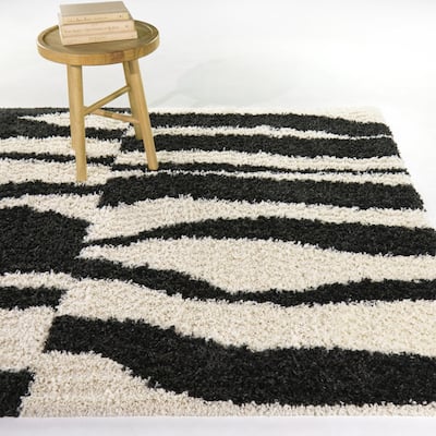 Mobius Abstract Shag Area Rug