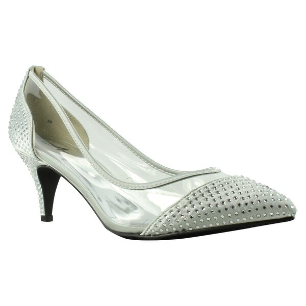 silver pumps size 8
