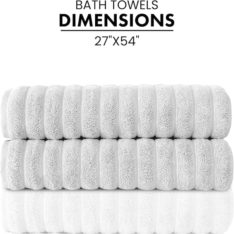 Brampton Premium Turkish Cotton 2 Piece Bath Towels Set Heavyweight